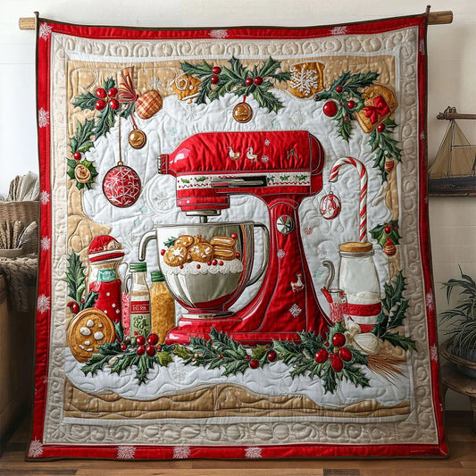 Cozy Cookie Flour Mixer Machine Quilt Blanket