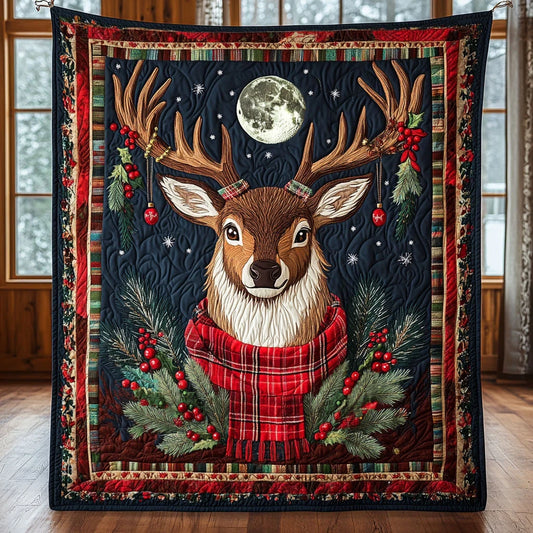 Cozy Deer Quilt Blanket