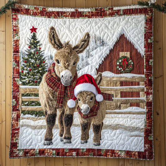 Cozy Donkey Quilt Blanket
