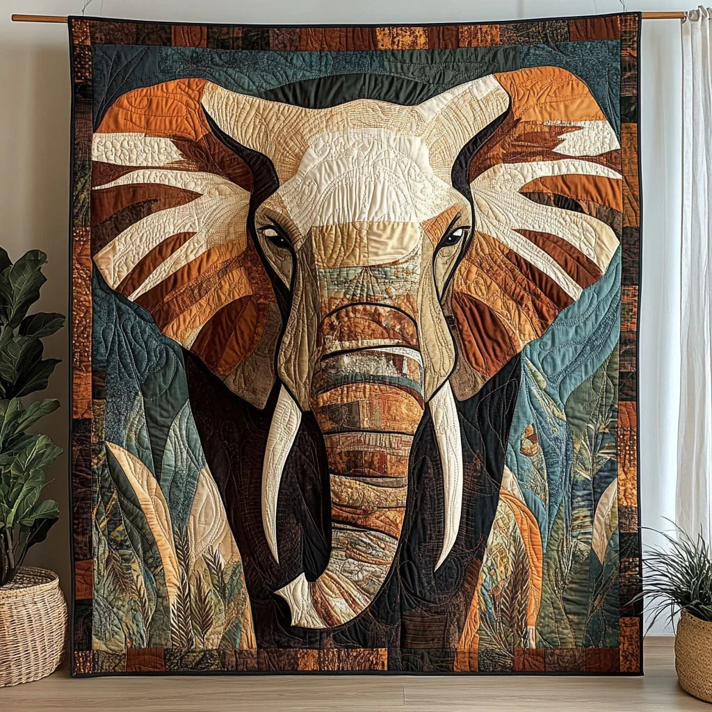 Cozy Elephant Quilt Blanket