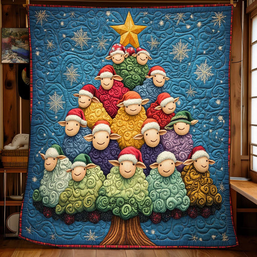 Cozy Flock Quilt Blanket