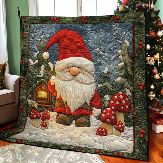 Cozy Gnome Quilt Blanket
