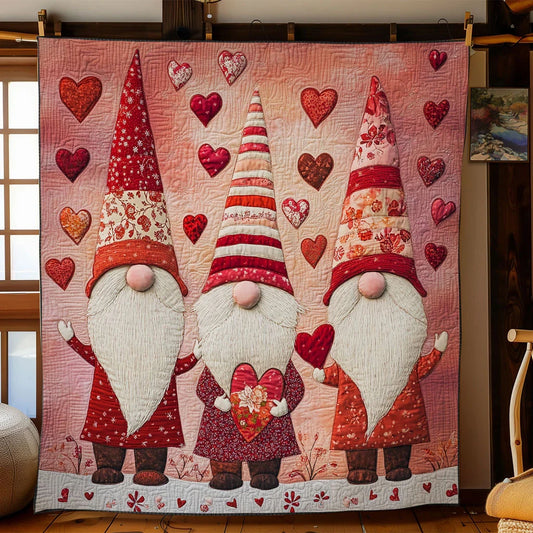 Cozy Gnome Quilt Blanket