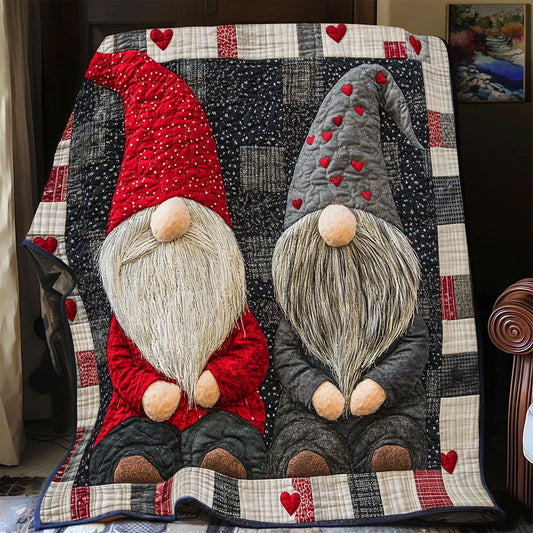 Cozy Gnomes Quilt Blanket
