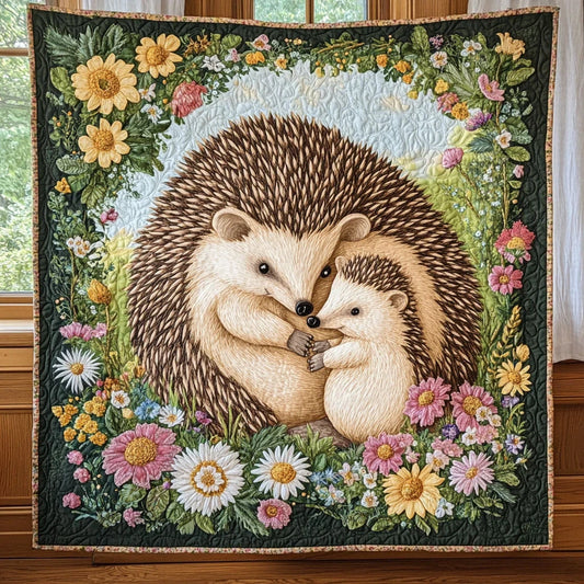 Cozy Hedgehog Quilt Blanket
