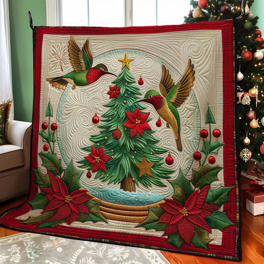 Cozy Hummingbird Quilt Blanket
