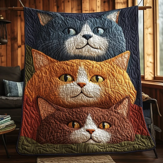 Cozy Kitten Pile Quilt Blanket