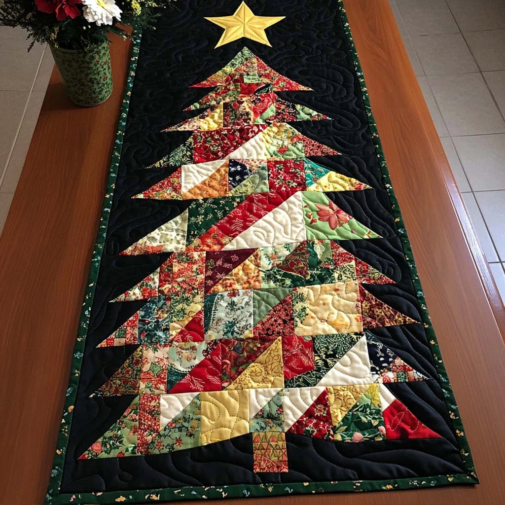 Cozy Lights Quilted Table Runner