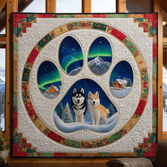 Cozy Paw Quilt Blanket