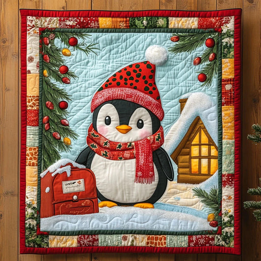 Cozy Penguin Quilt Blanket