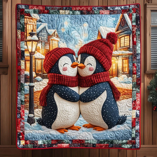 Cozy Penguins Quilt Blanket