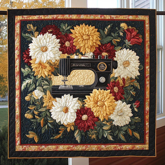 Cozy Petal Sewing Machine Quilt Blanket