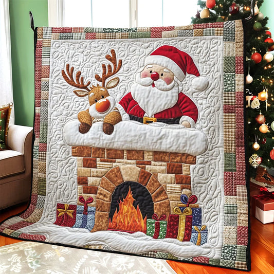 Cozy Santa Quilt Blanket