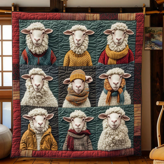 Cozy Sheep Quilt Blanket