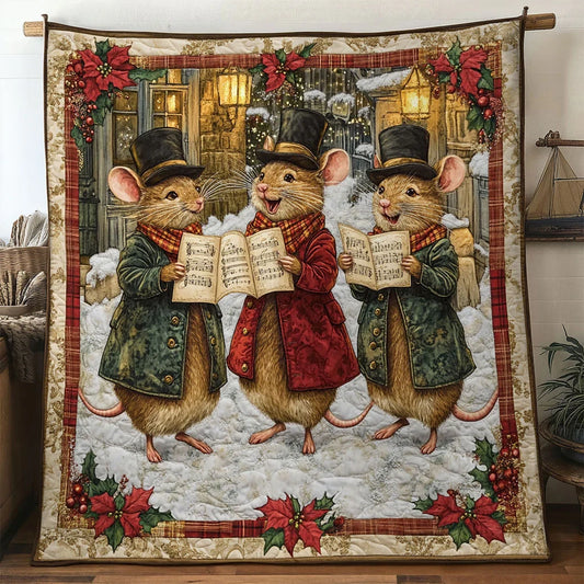 Cozy Song Mouse Quilt Blanket