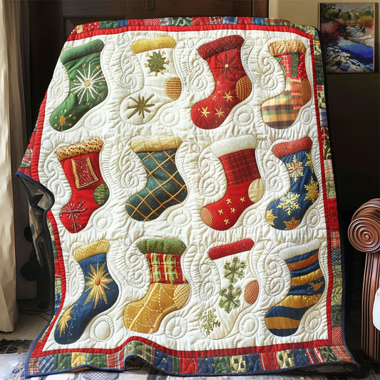 Cozy Stocking Quilt Blanket
