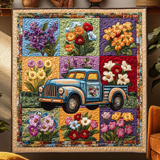 Cozy Truck Quilt Blanket