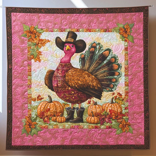 Cozy Turkey Quilt Blanket