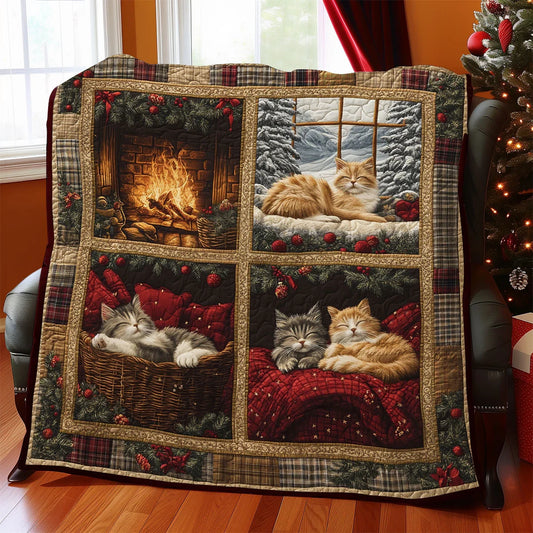 Cozy Whiskers Quilt Blanket