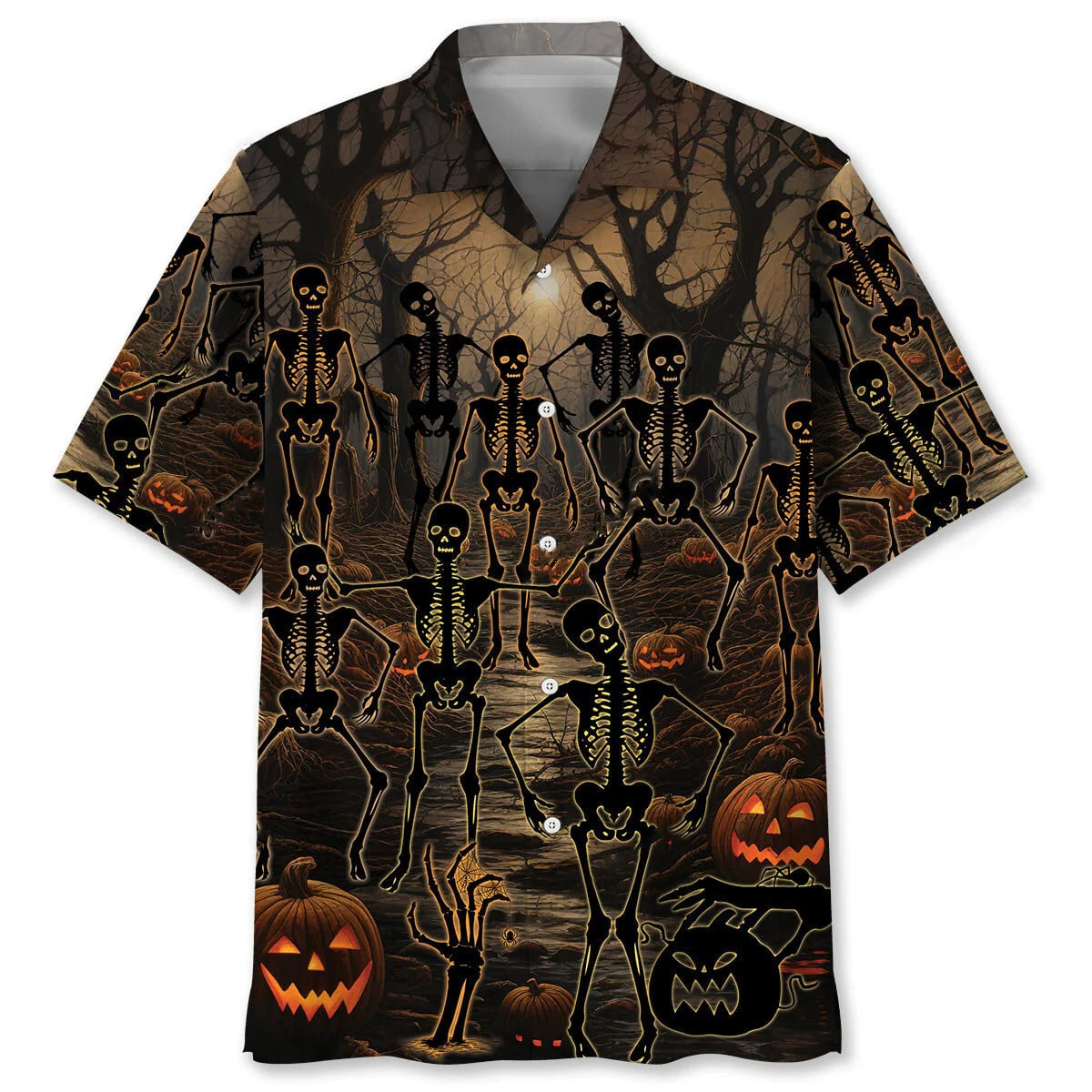 Creepy Forest Halloween Hawaiian Shirt