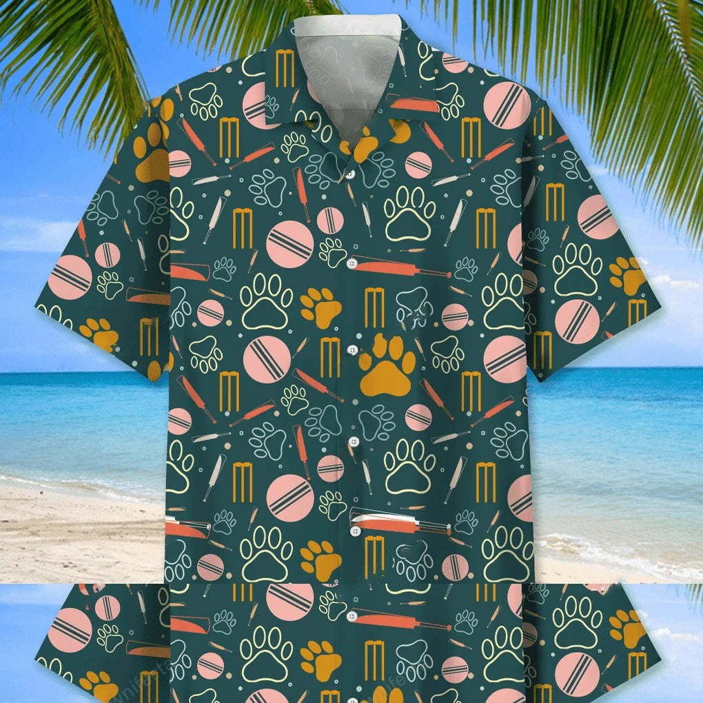 Cricket and Dog Hawaiian Shirt