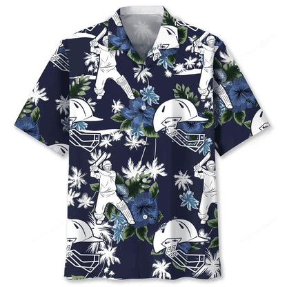 Cricket Blue Nature Hawaiian Shirt