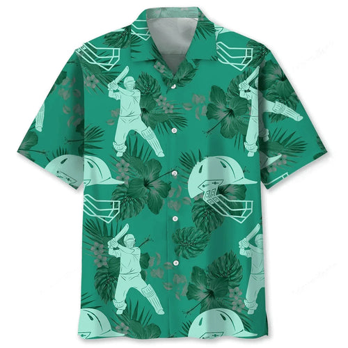 Cricket Kelly Green Hawaiian Shirt