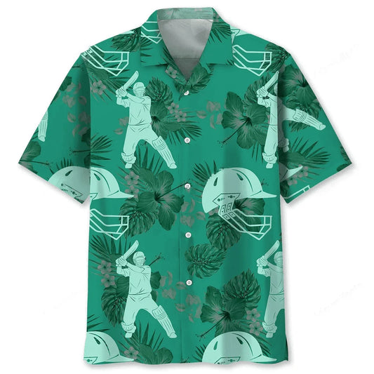 Cricket Kelly Green Hawaiian Shirt