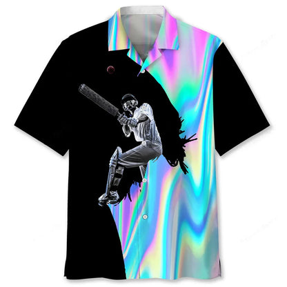 Cricket Liquid Metal Hawaiian Shirt