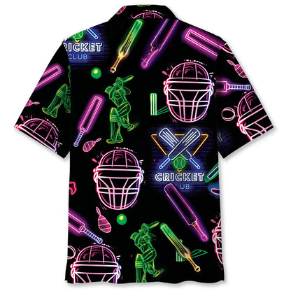 Cricket Neon Hawaiian Shirt
