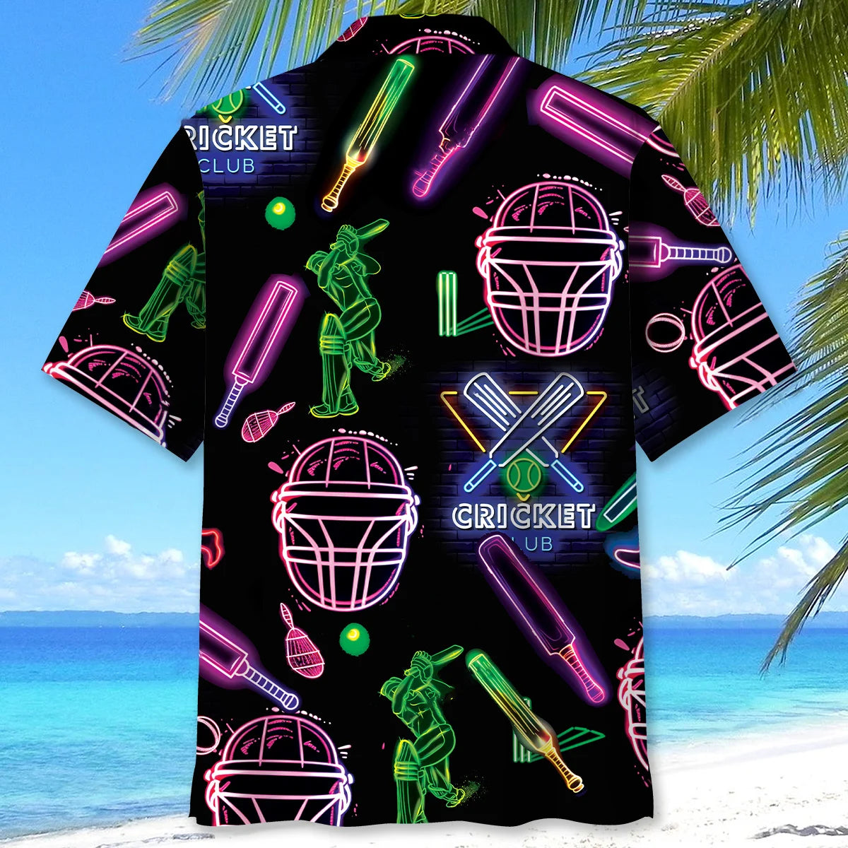 Cricket Neon Hawaiian Shirt