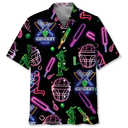 Cricket Neon Hawaiian Shirt