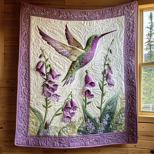 Crimson Flight Quilt Blanket