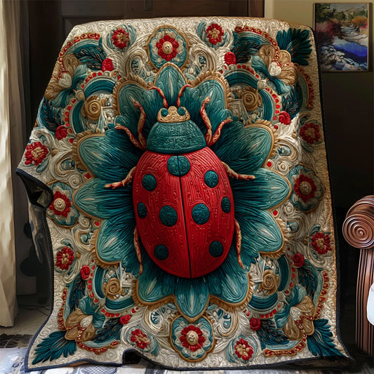 Crimson On Crown Quilt Blanket