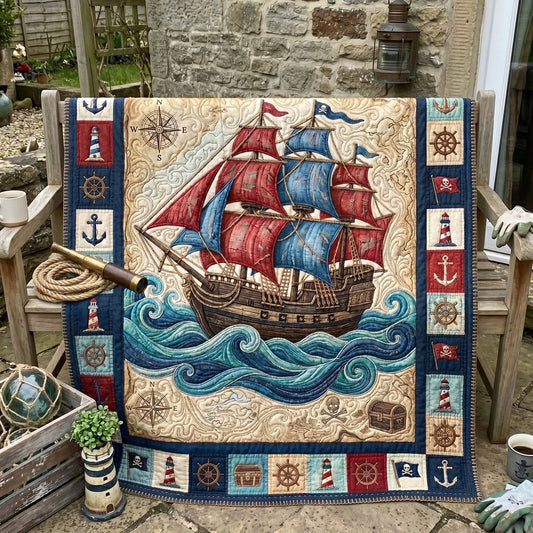 Crimson Sail Adventure Quilt Blanket
