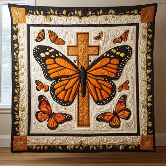 Cross Of Light Quilt Blanket