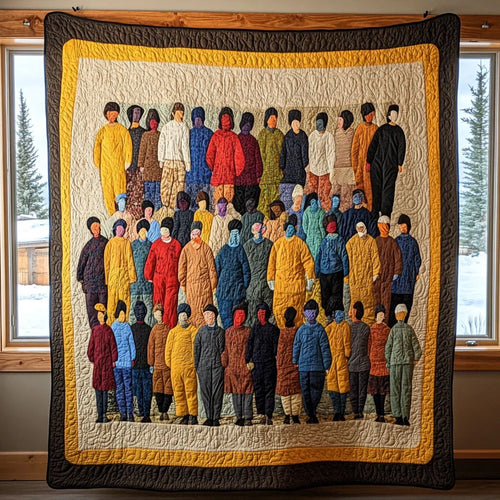 Crowded Quilt Blanket