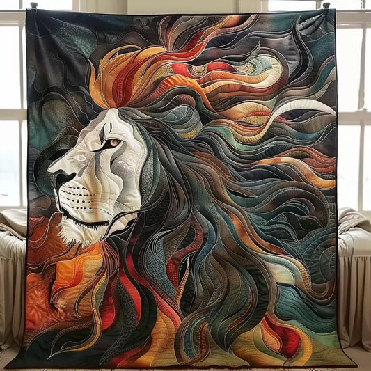 Crowned Beast Quilt Blanket