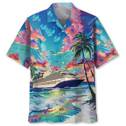 Cruise Cloudy Sky Hawaiian Shirt