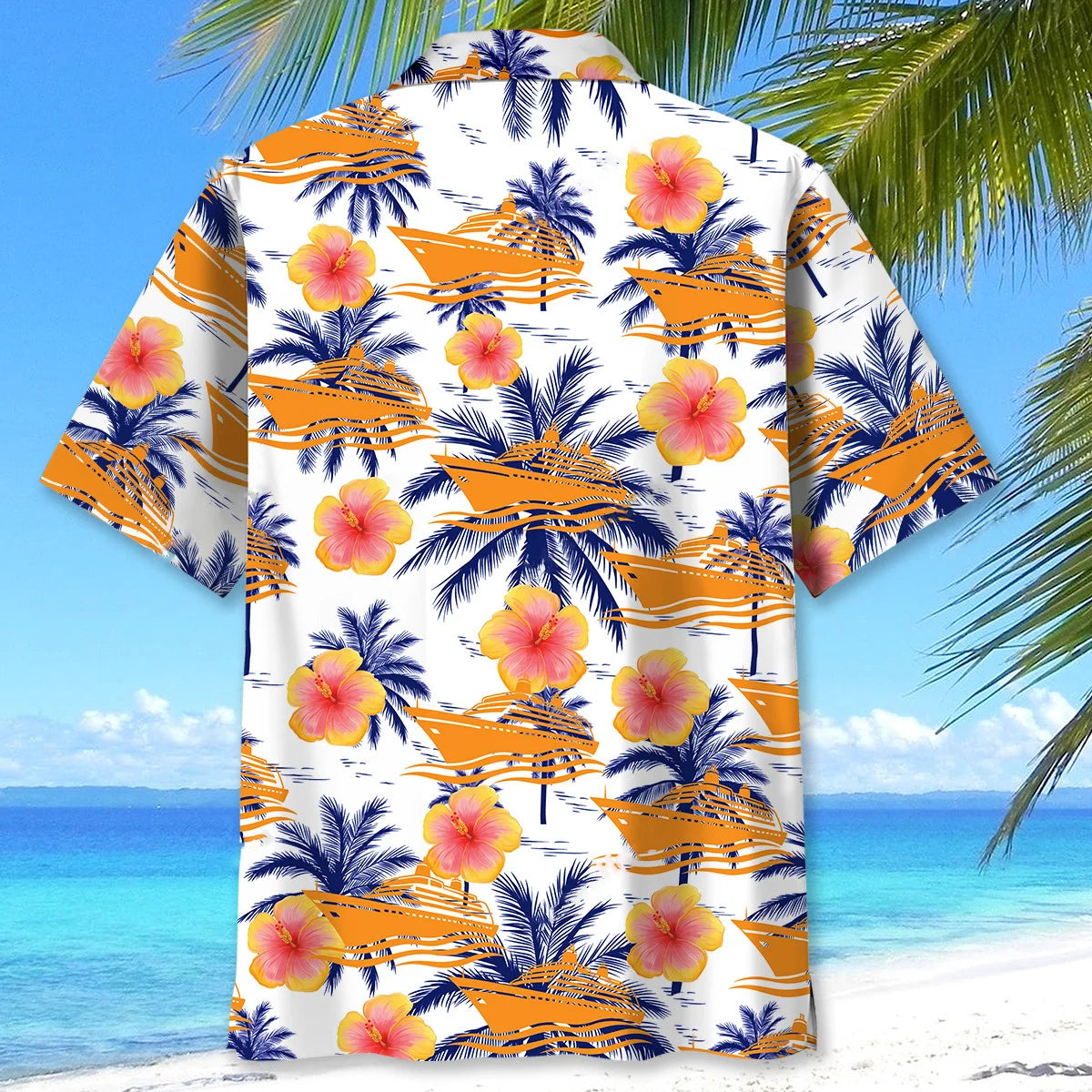 Cruise Sea Island Tree Hawaiian Shirt