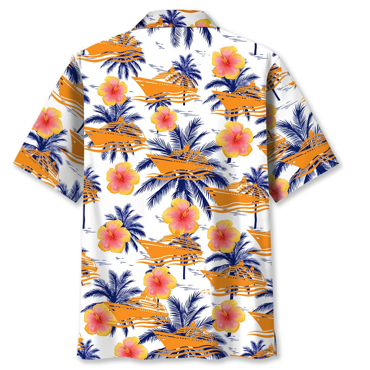 Cruise Sea Island Tree Hawaiian Shirt