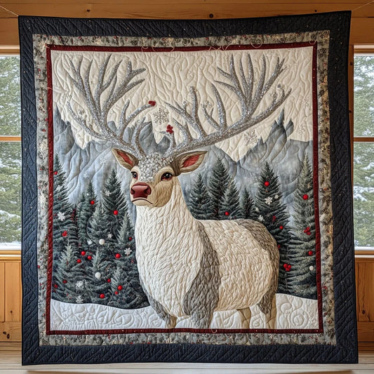 Crystal Antlers Quilt Blanket