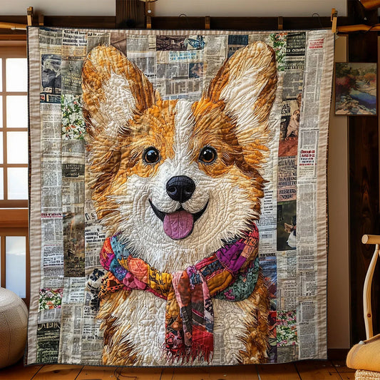 Cuddle Corgi Quilt Blanket