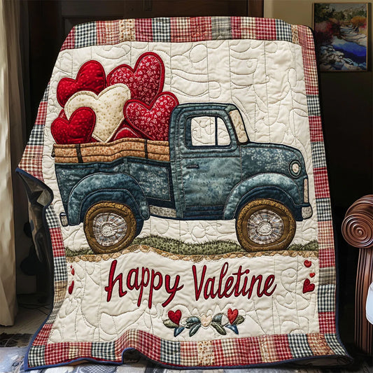 Cupid Truck Quilt Blanket