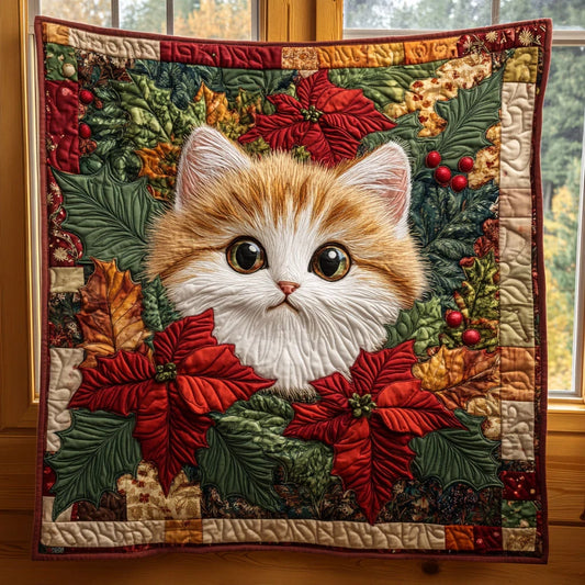 Curious Cat Quilt Blanket