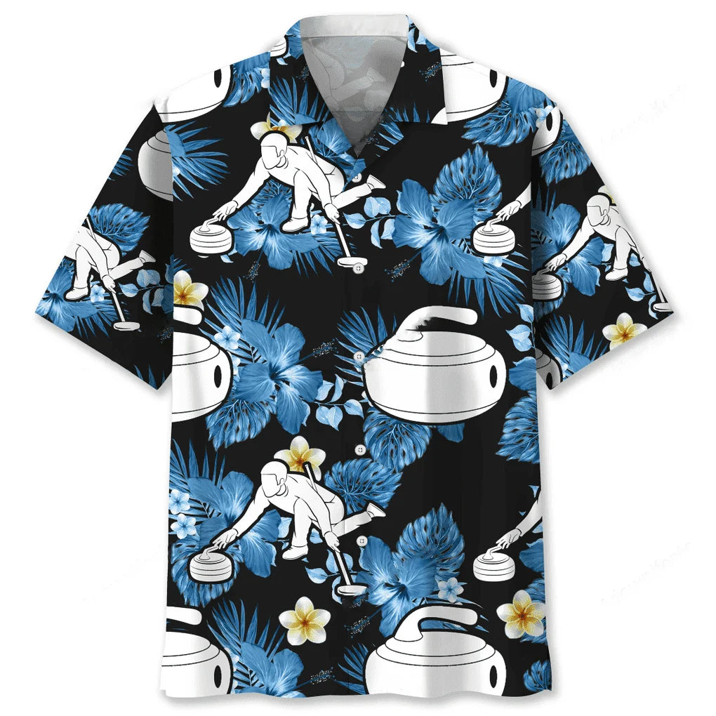 Curling Nature Hawaiian Shirt