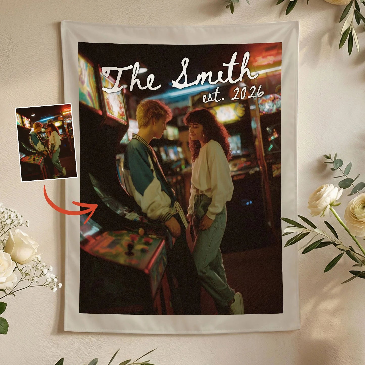 Custom Wedding Photo Banner Personalized Couple Photo Backdrop Engagement Party Wedding Banner, personalized wedding decor