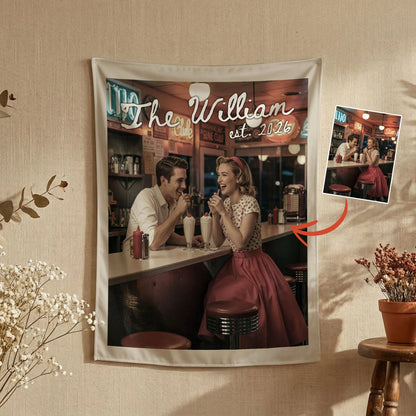 Custom Wedding Photo Banner Personalized Couple Photo Backdrop Engagement Party Wedding Banner, personalized wedding decor