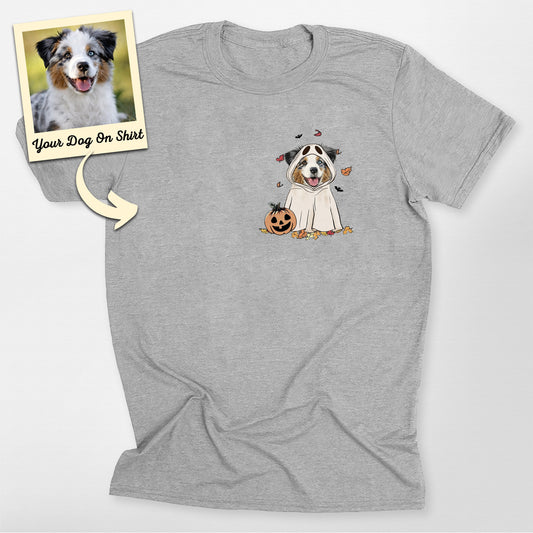 Custom Australian Shepherd Shirt Cute Ghost Bella