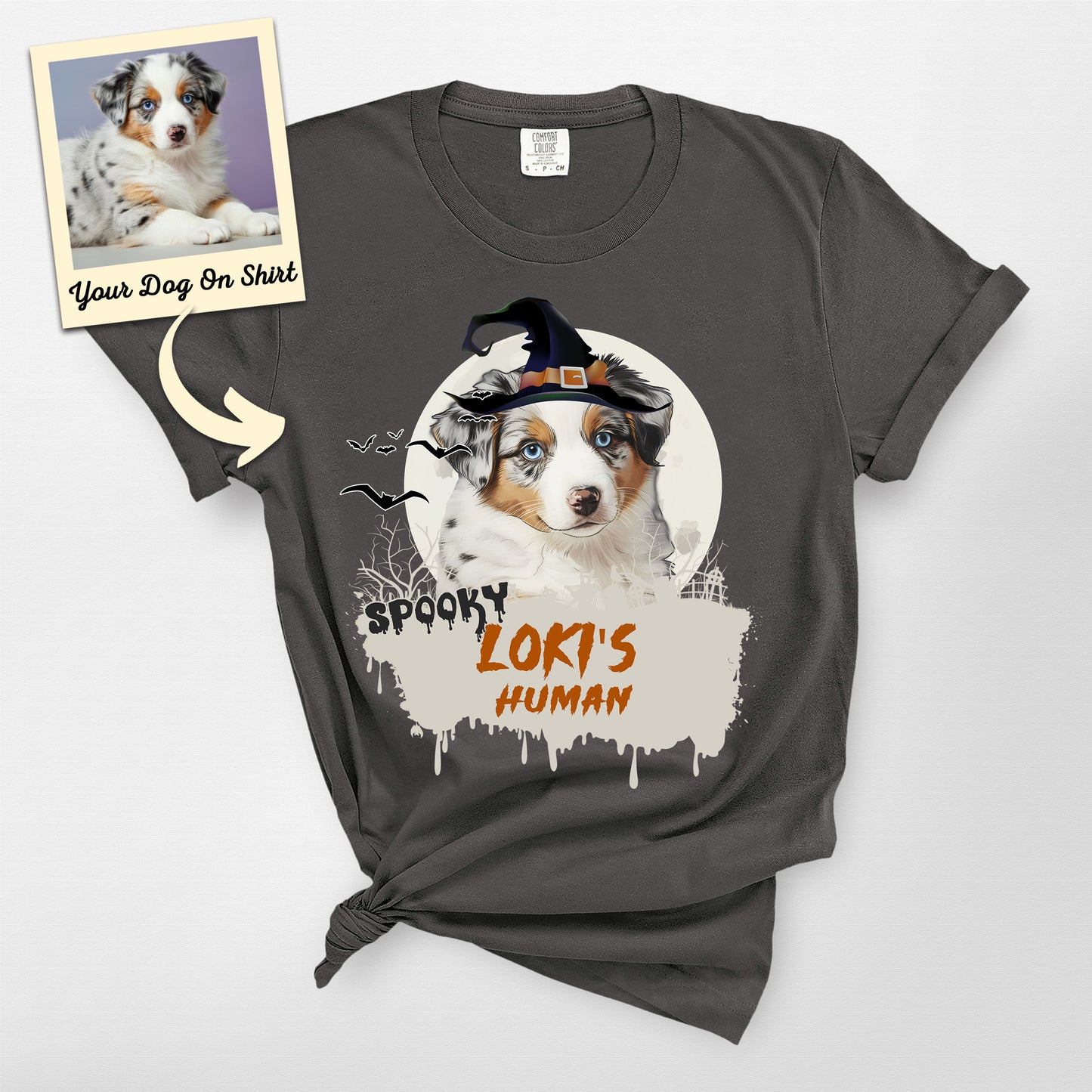Custom Australian Shepherd Shirt Treat or Trick Co (view 3)